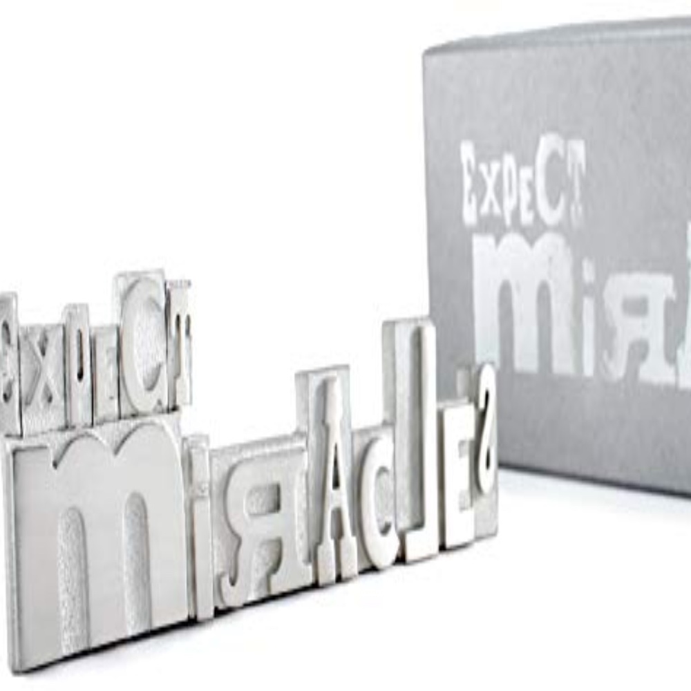 🆕NWT Vilmain Expect Miracles Pewter Paperweight